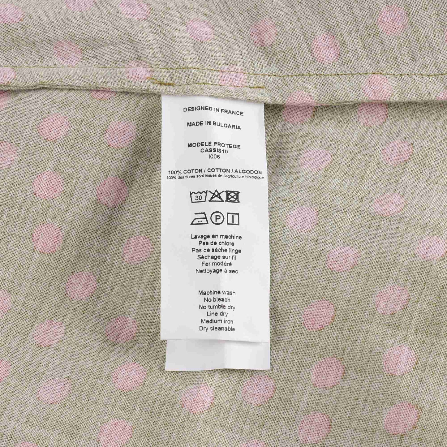 女童棕色圆点棉连衣裙