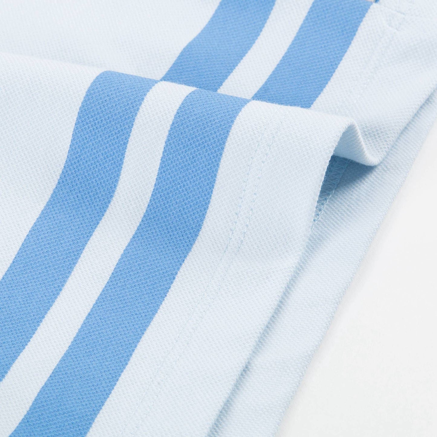 Girls Light Blue Pima Cotton Rompers