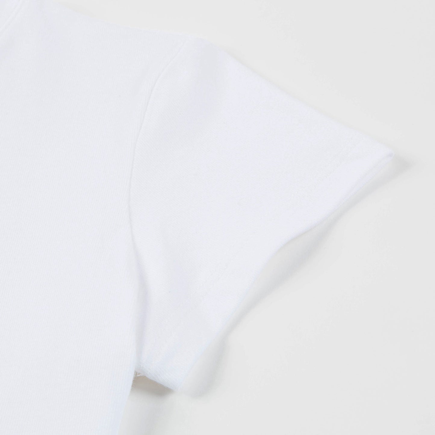 Girls White "Girls Printed" Cotton T-shirt