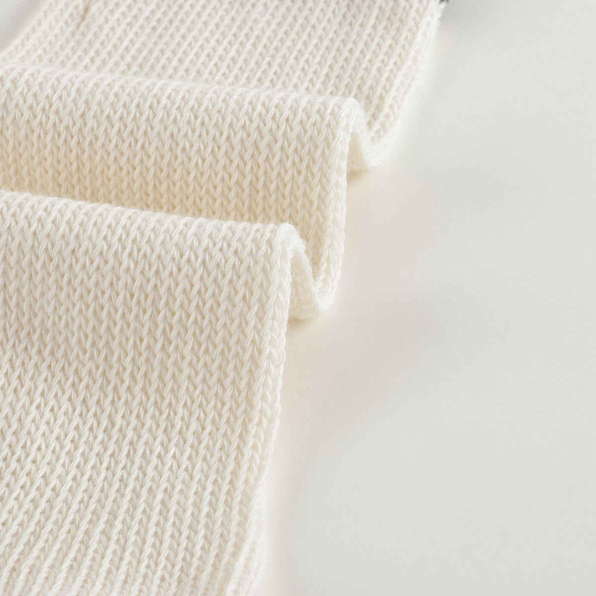 Girls White GG Cotton Long Socks