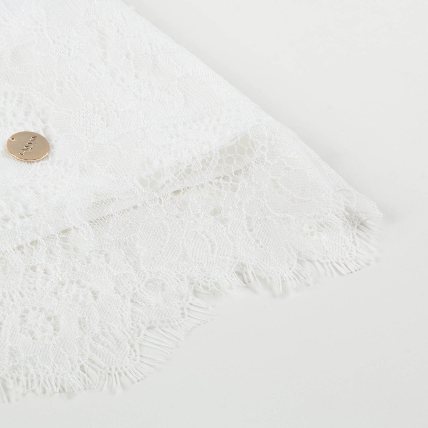Girls White Lace T-shirt
