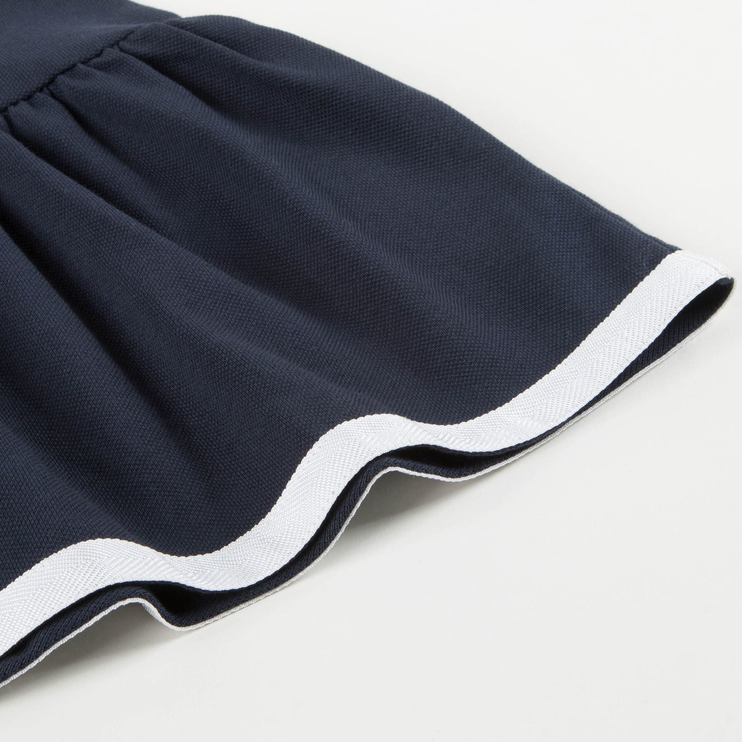 Girls Navy Blue "Abito Maniche Corte" Dress