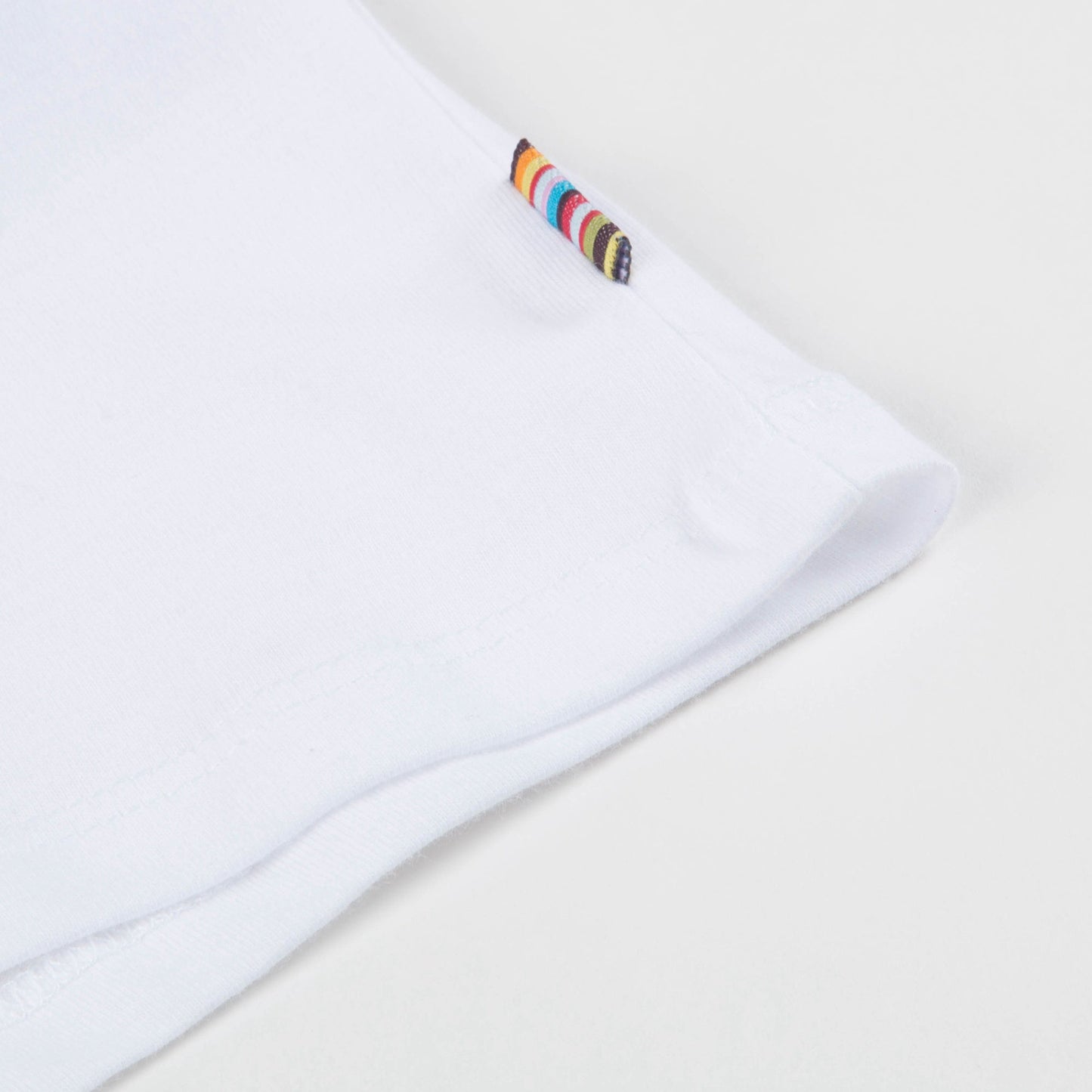Boys White Dinosaur Printed Cotton T-shirt