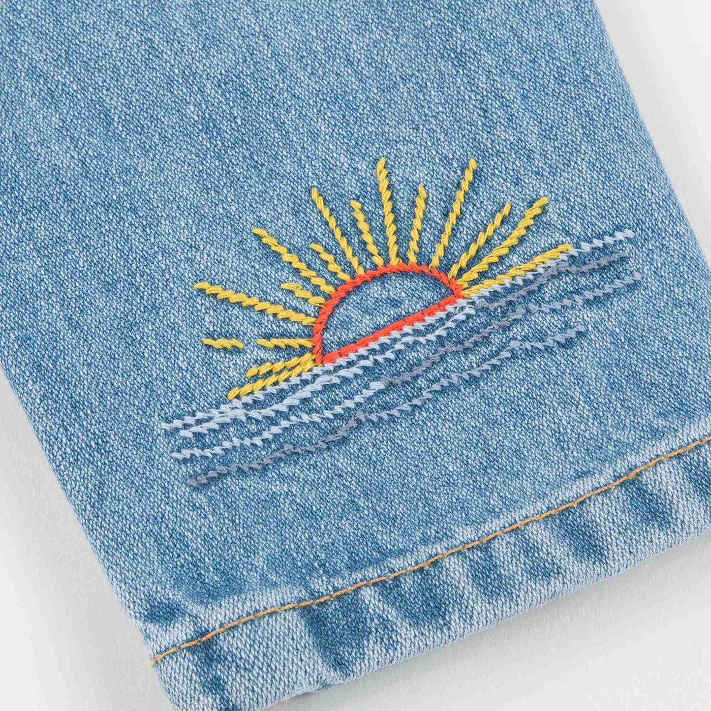 Baby Girls Blue Cactus Trousers
