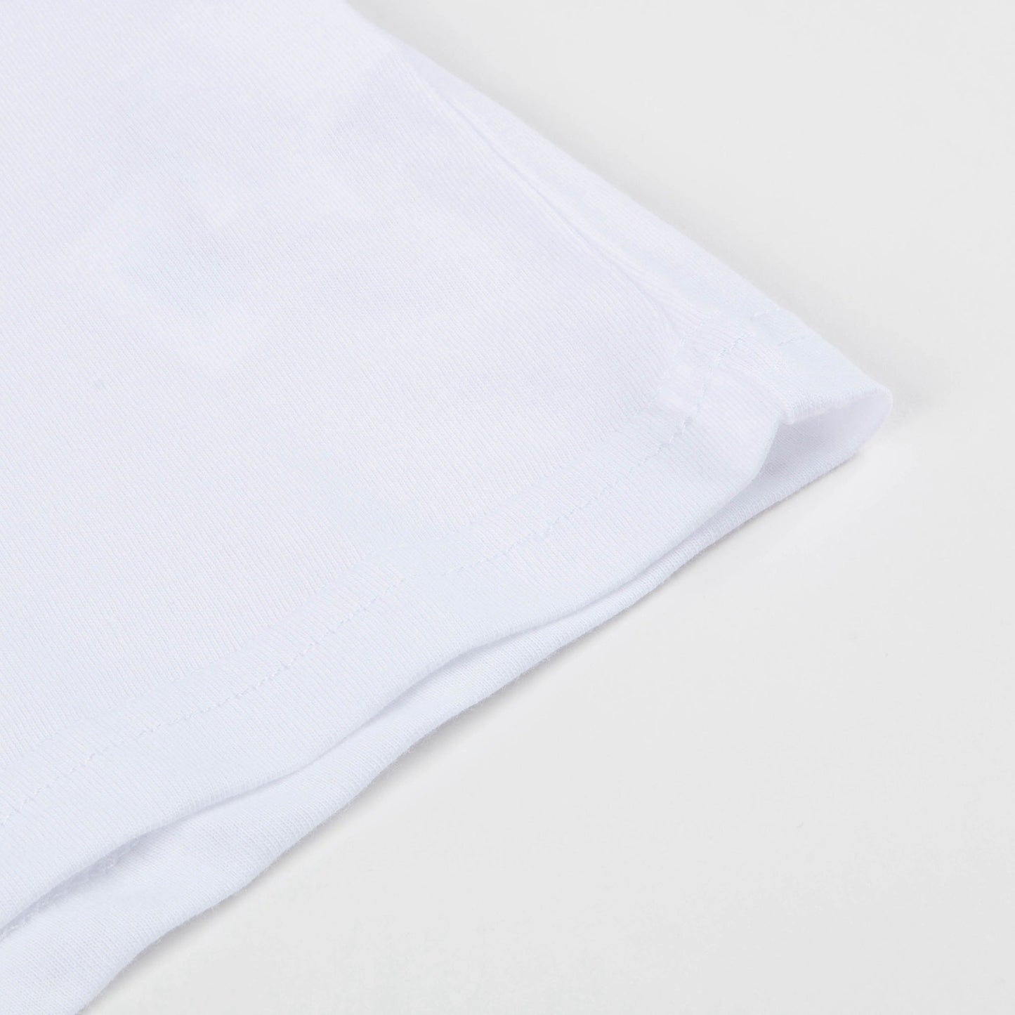 Girls White Logo Cotton T-shirt