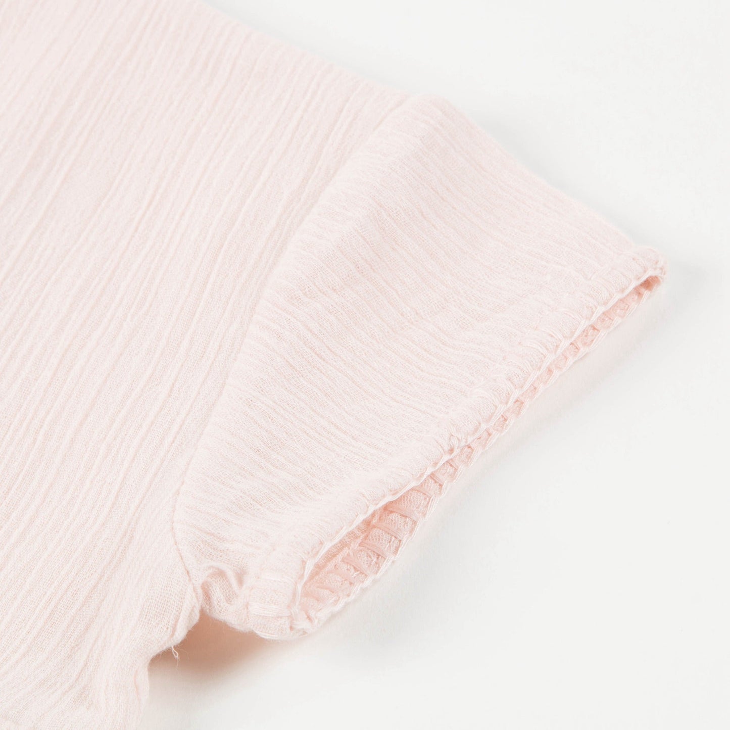 Girls Light Pink "Cotton Crepe" Dress