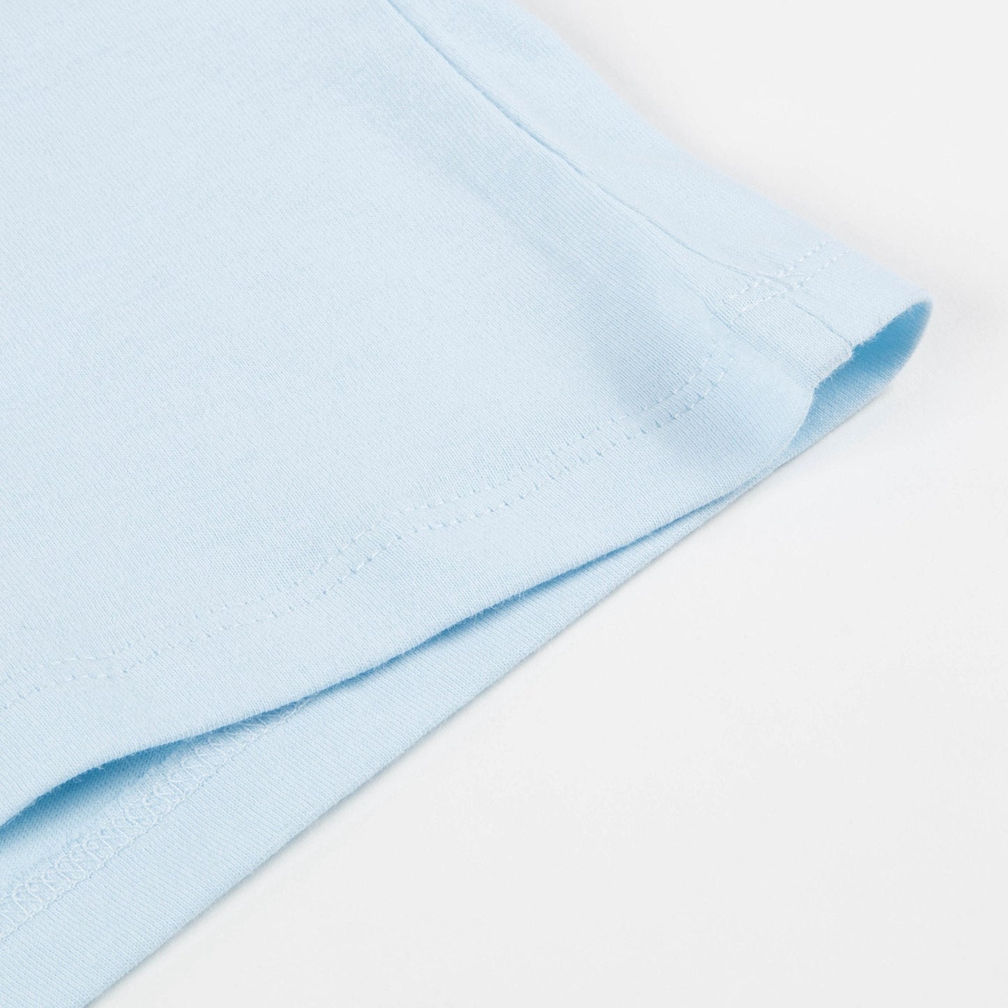 Boys Light Blue Printed Cotton T-shirt