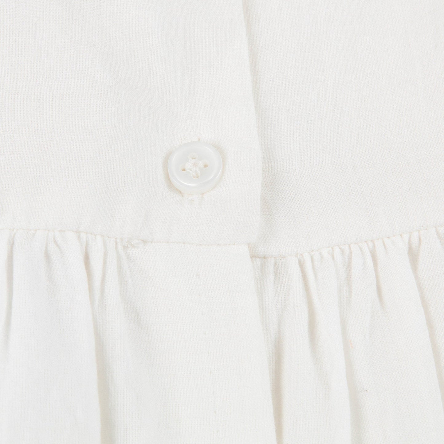 Baby Girls Off White Cotton Dress