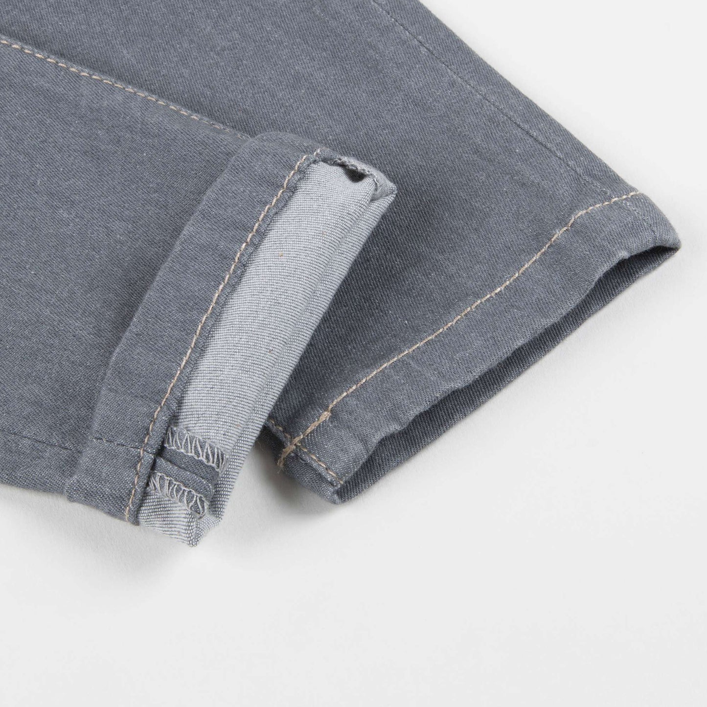 Girls Light Grey Cotton Jeans