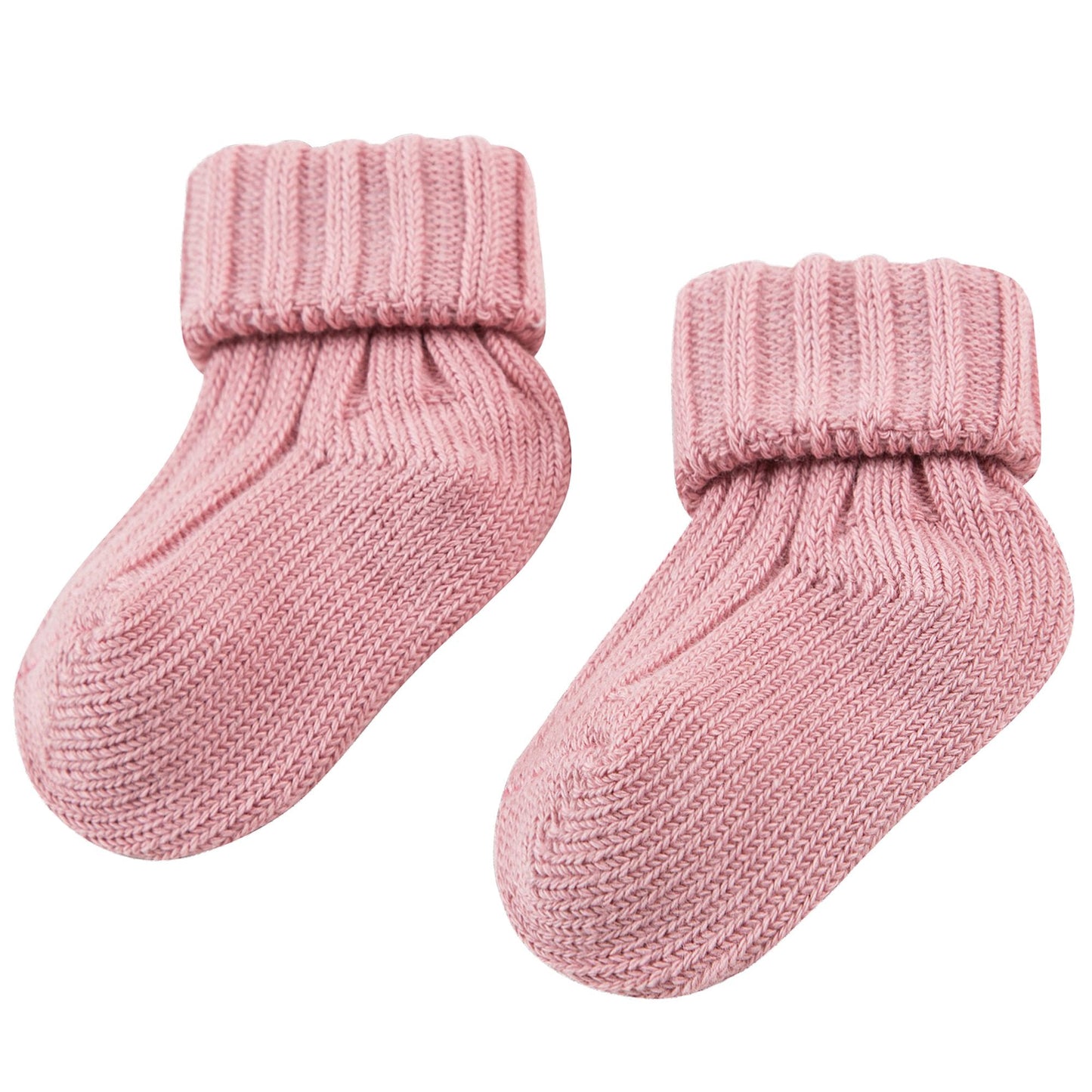 Baby Pale Pink Knitted Low Socks