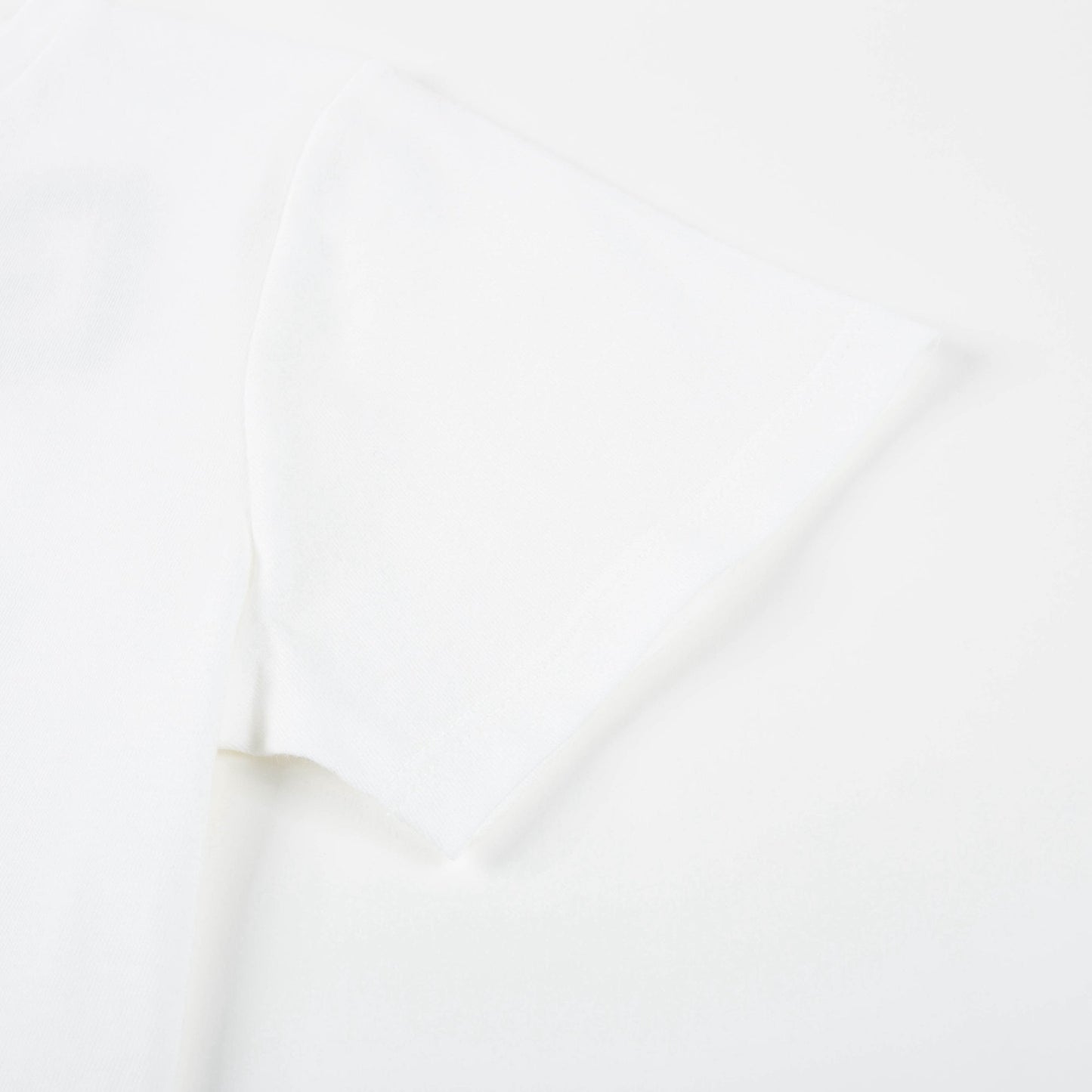 Girls White Cotton T-shirt