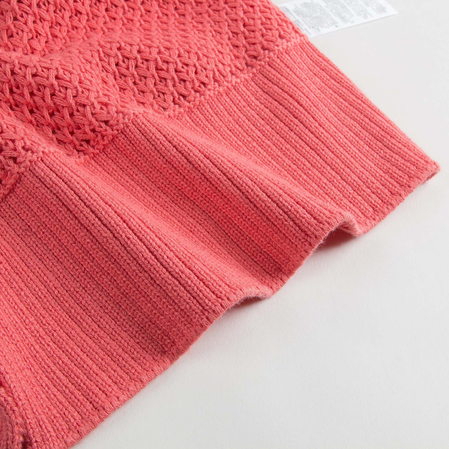 Girls Red Cotton 'Blossom' Sweater