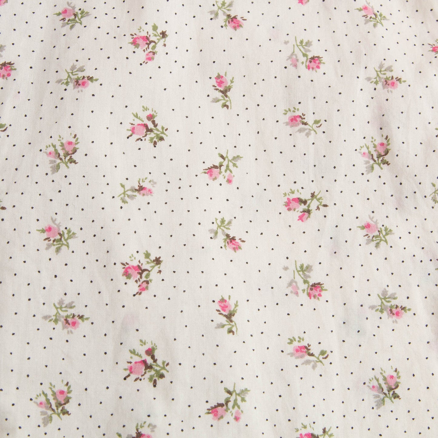Baby Girls Dusky Pink Allover Flower Printed Trims Blouse