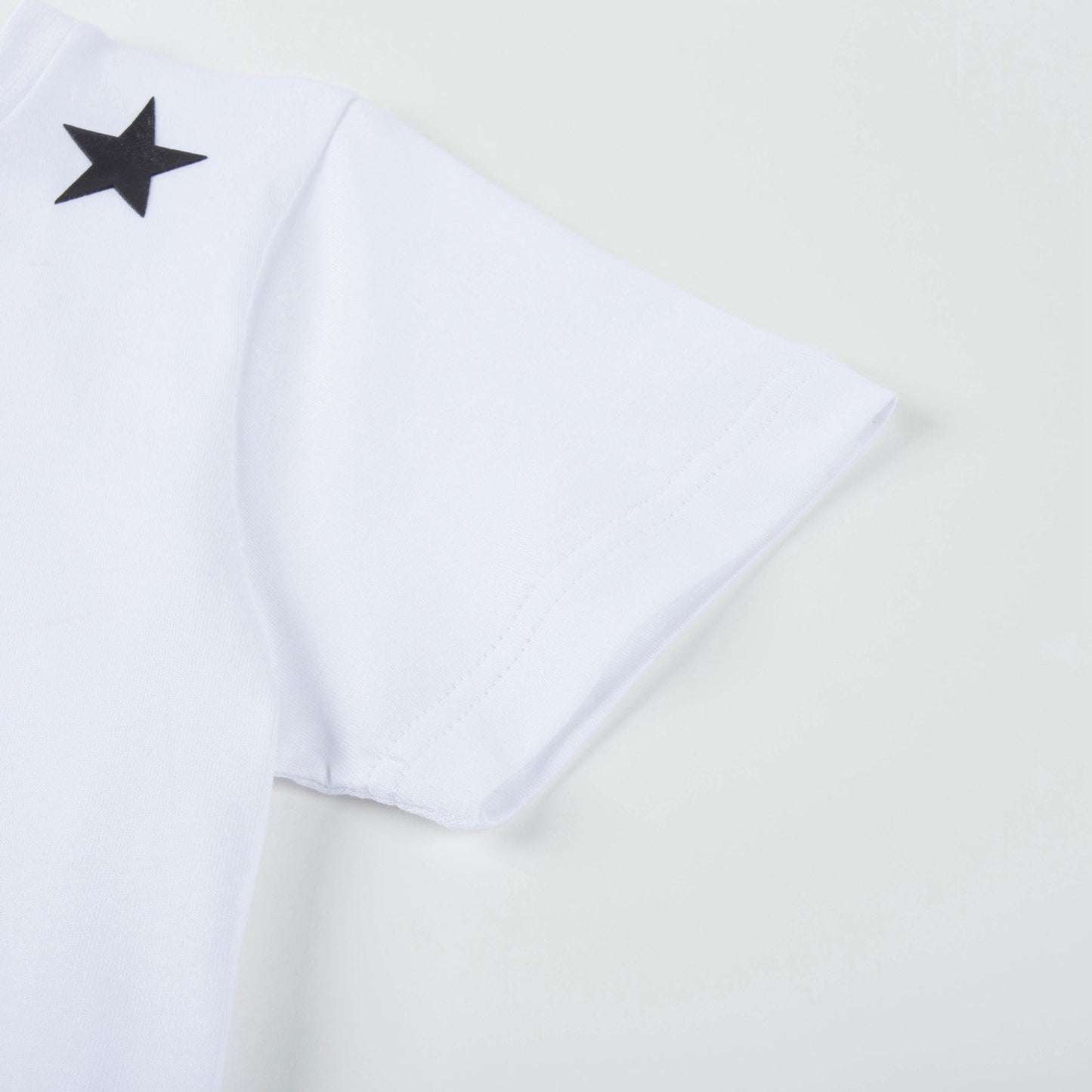 Boys White Cotton "Star" T-shirt