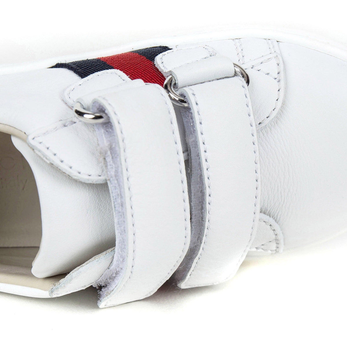 Baby White Leather Trainers