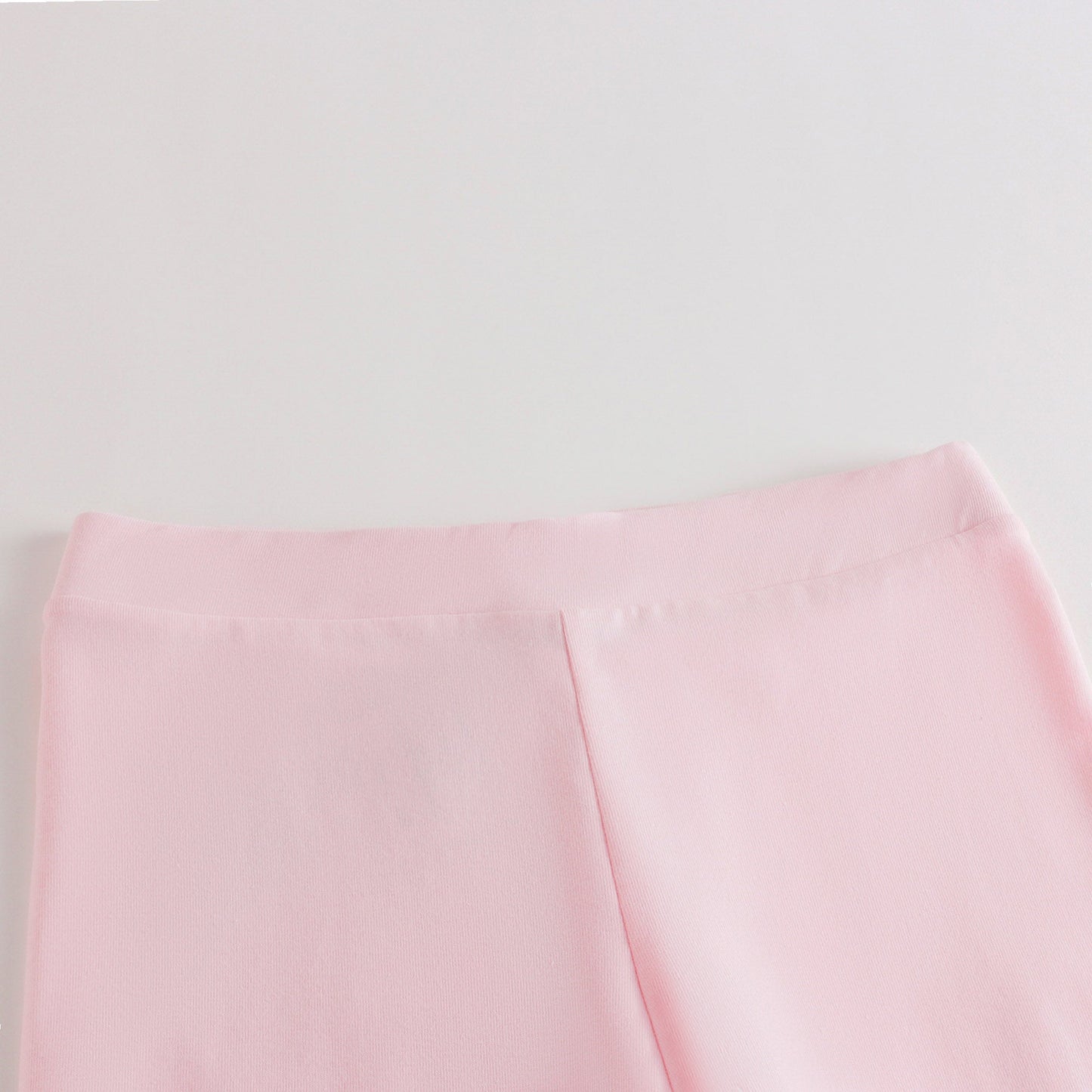 女童粉色Logo棉打底裤