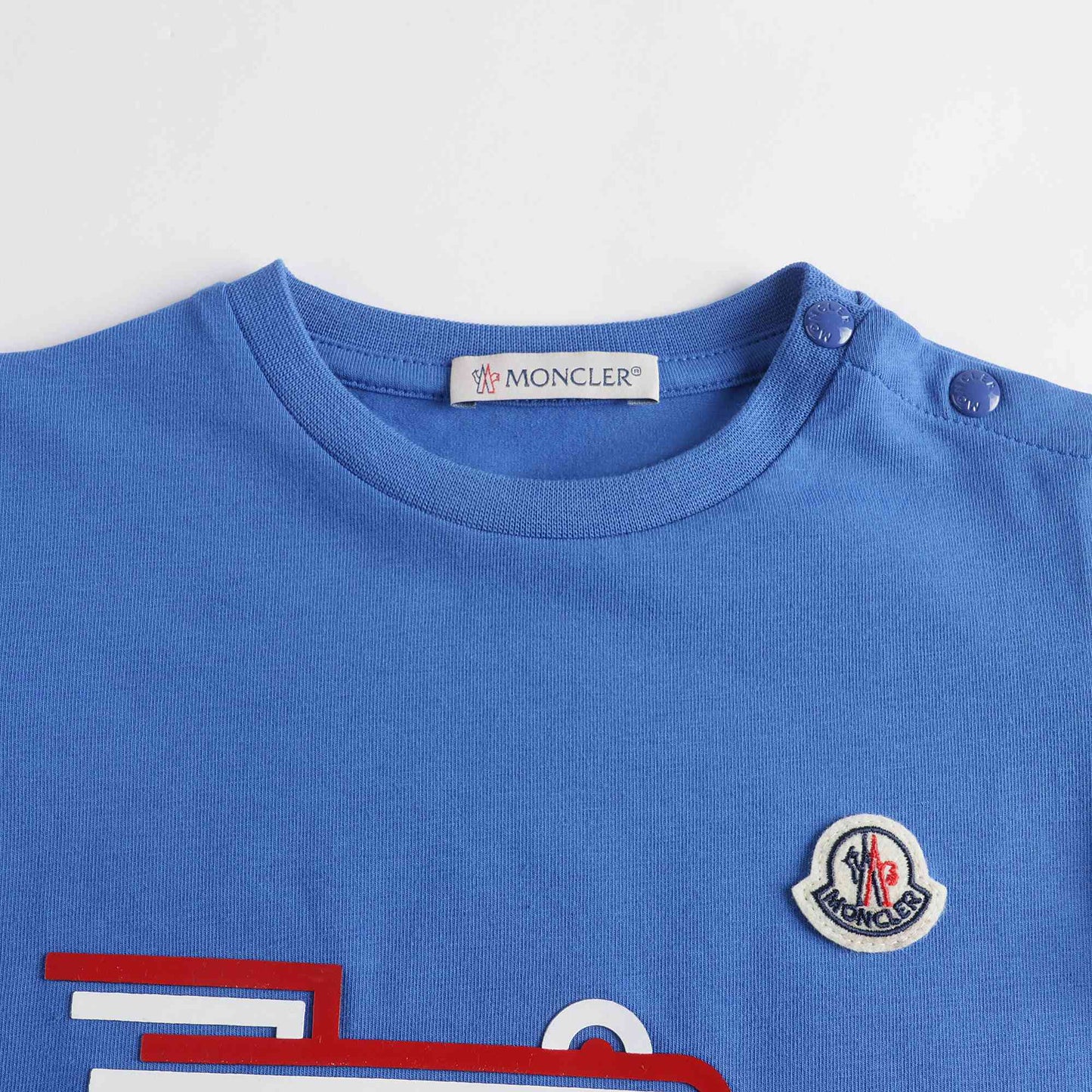 婴儿蓝色Logo棉T恤