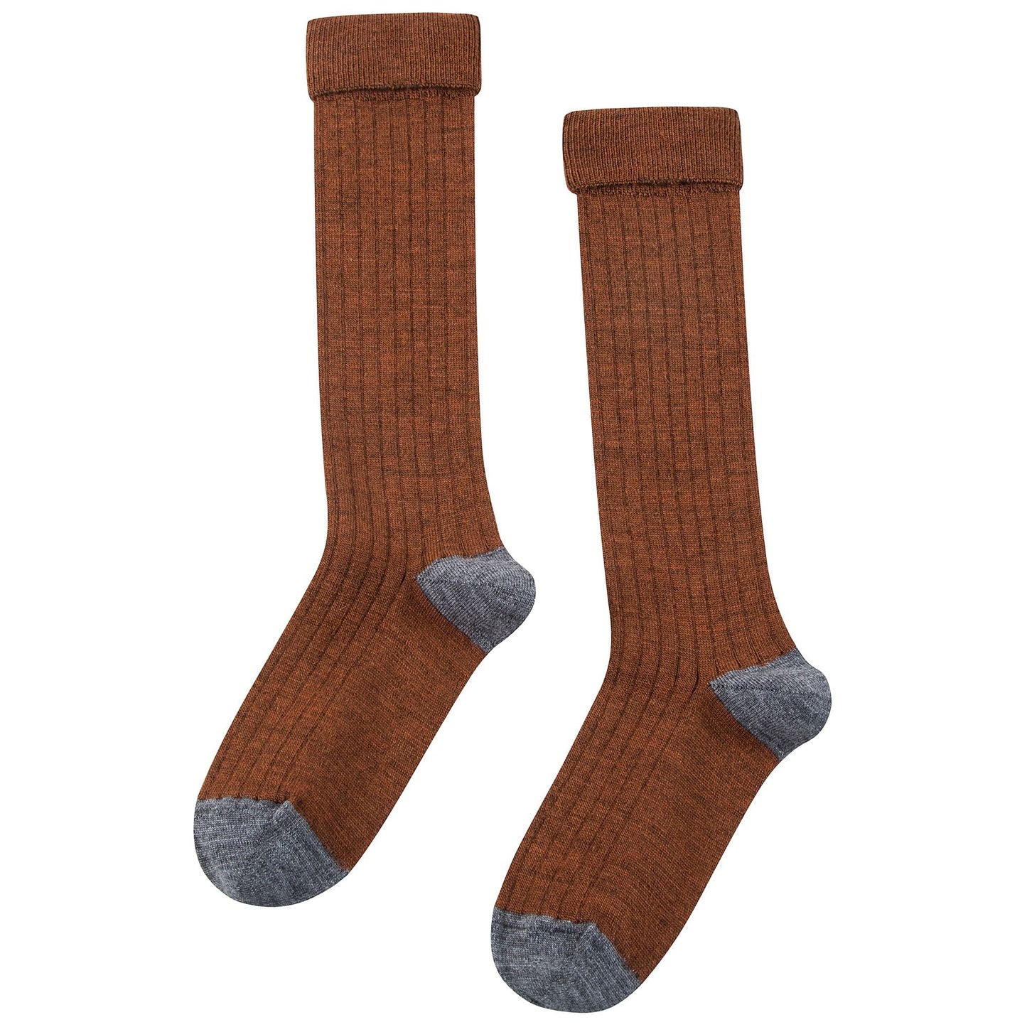 Girls Brown Knee Socks