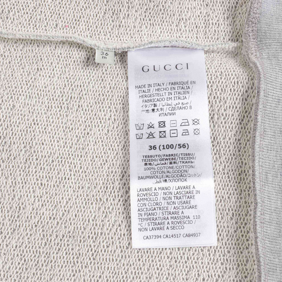 Baby Boys & Girls Light Grey GG Cotton Sweatshirt