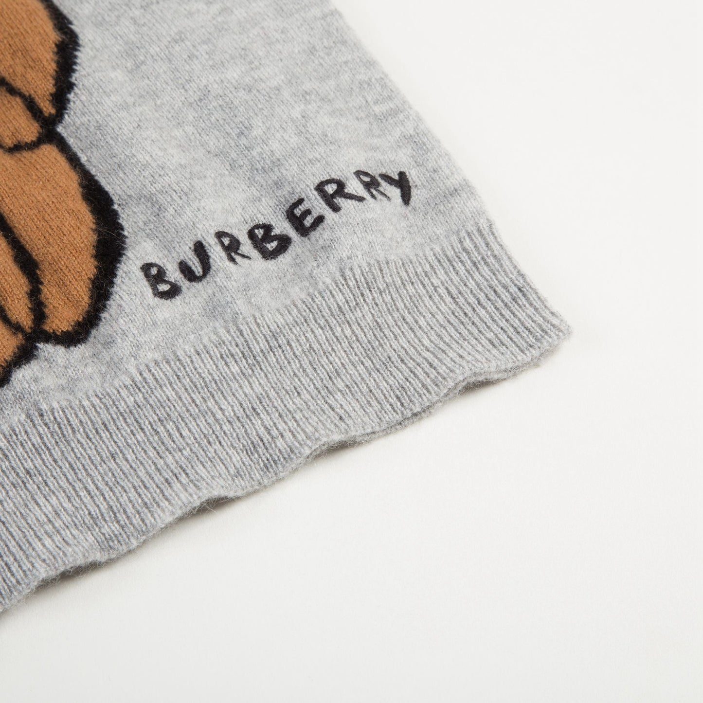 Boys Grey Melange Knits Cashmere Sweater