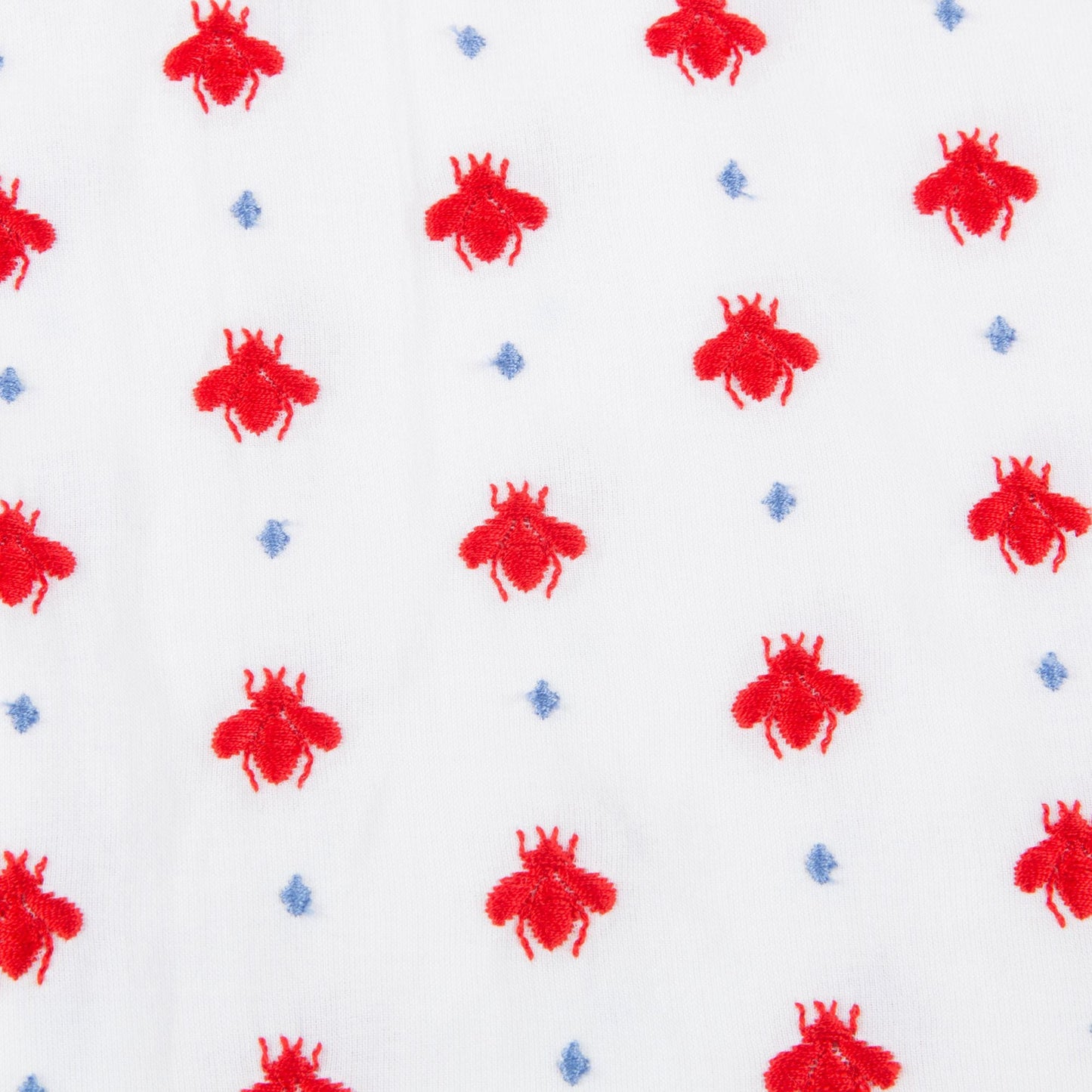 Baby Girls White Milk & Red Printed Dress