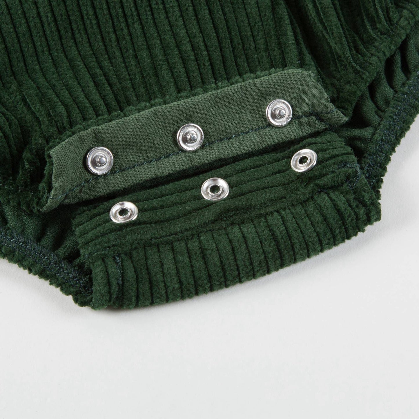 Baby Green Cotton Woven Romper