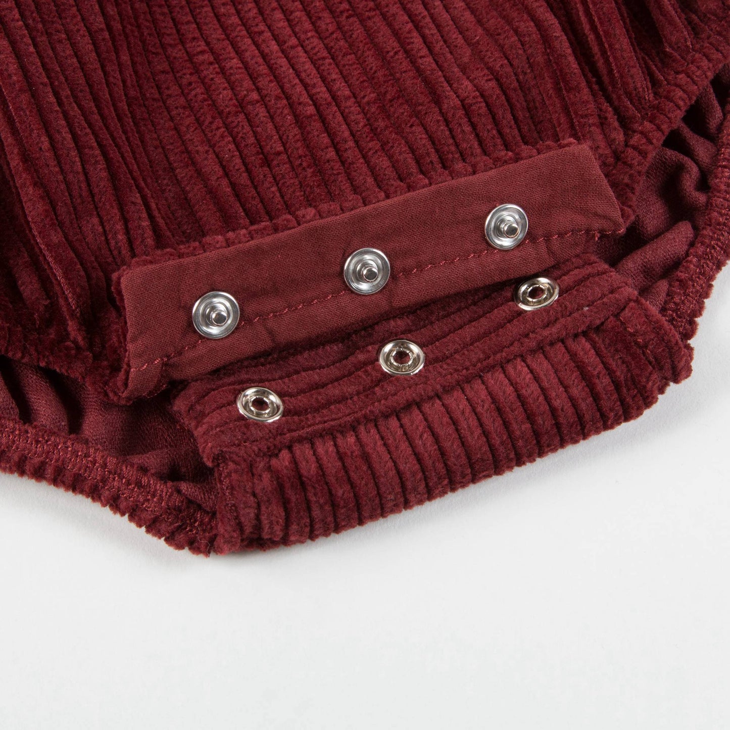 Baby Wine Red Cotton Woven Romper