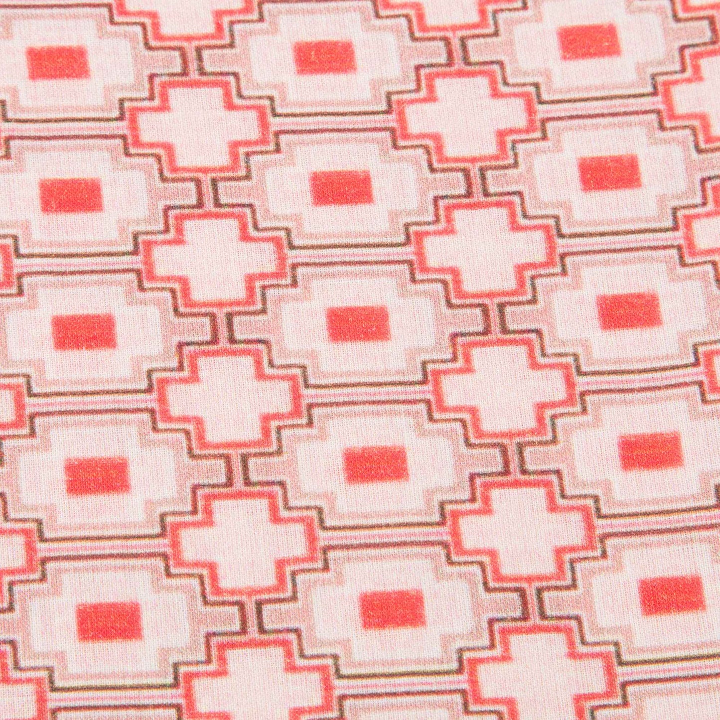 Baby Girls Kaleido Red Cotton Woven Top
