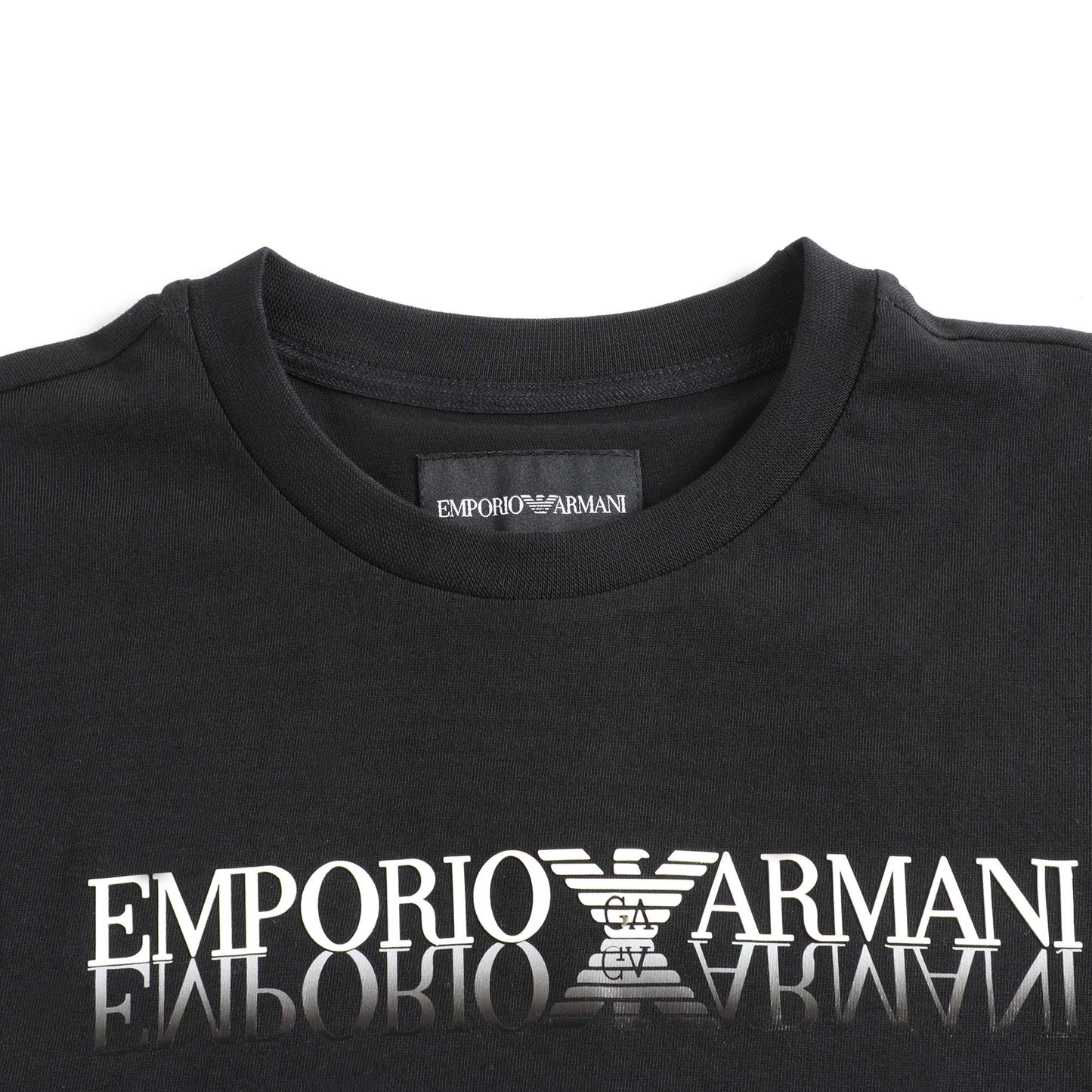 Boys Black Logo Cotton Shirt