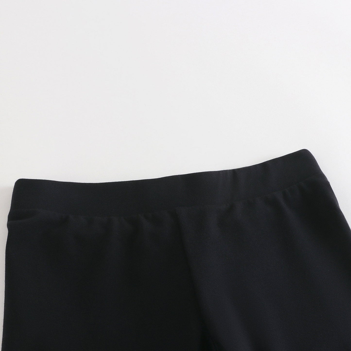 女童黑色Logo棉打底裤