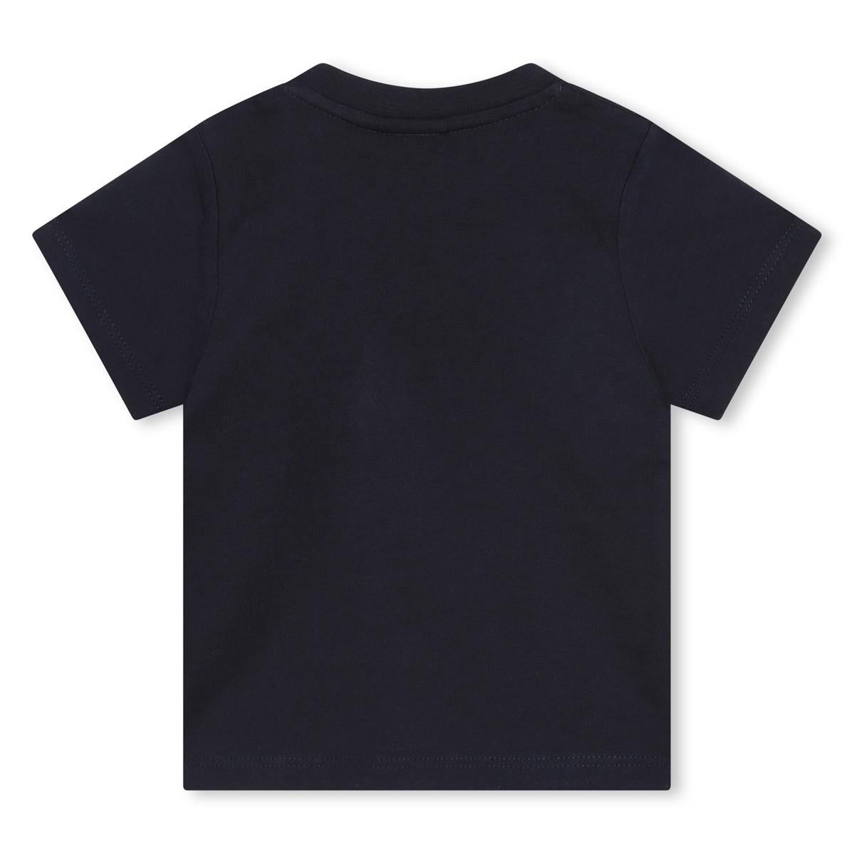 男婴蓝色Logo T恤