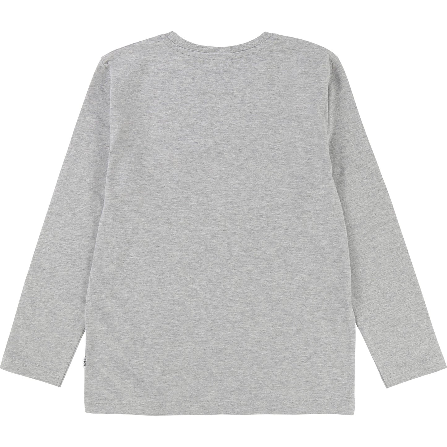 Boys Grey Logo Cotton T-shirt