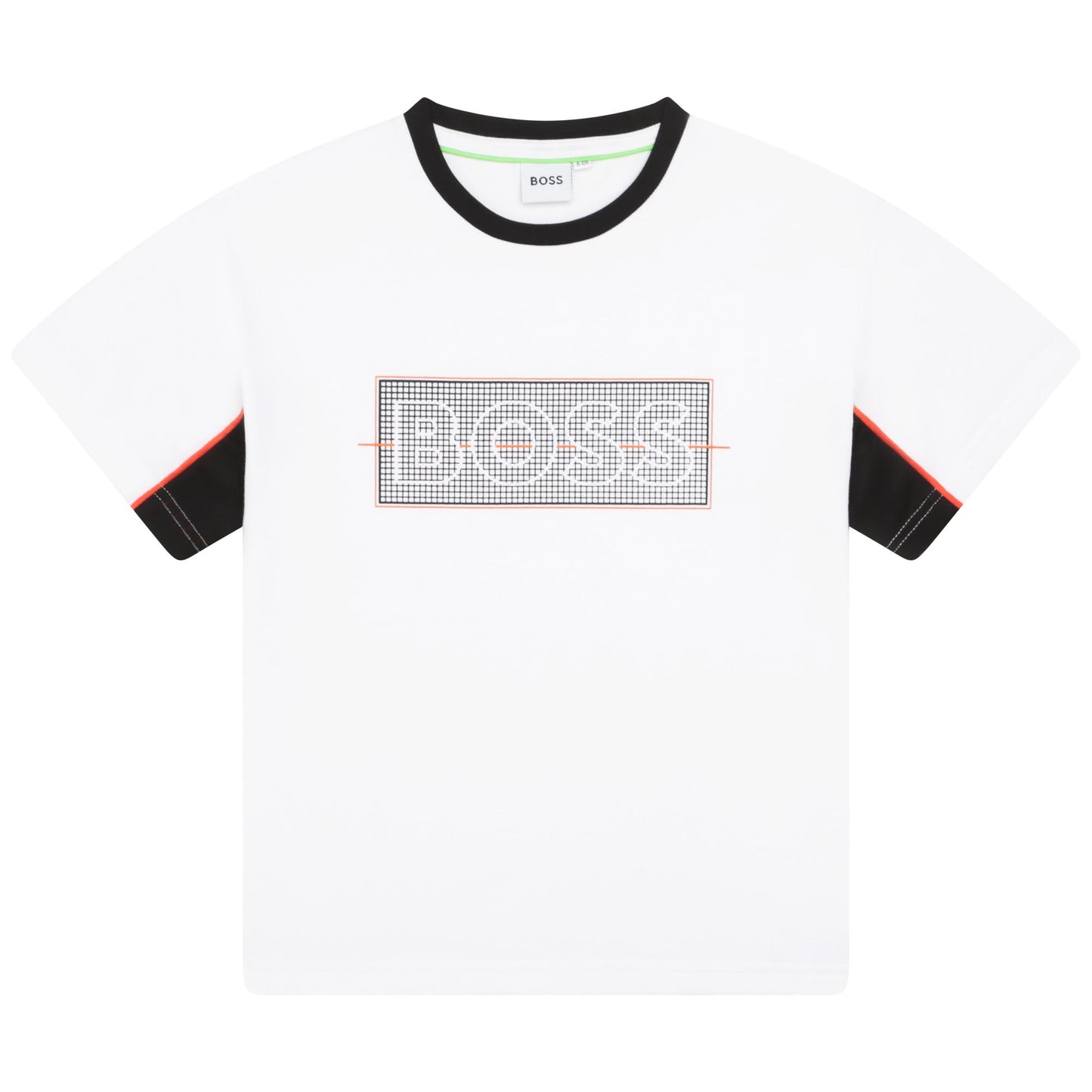 男童白色Logo棉T恤