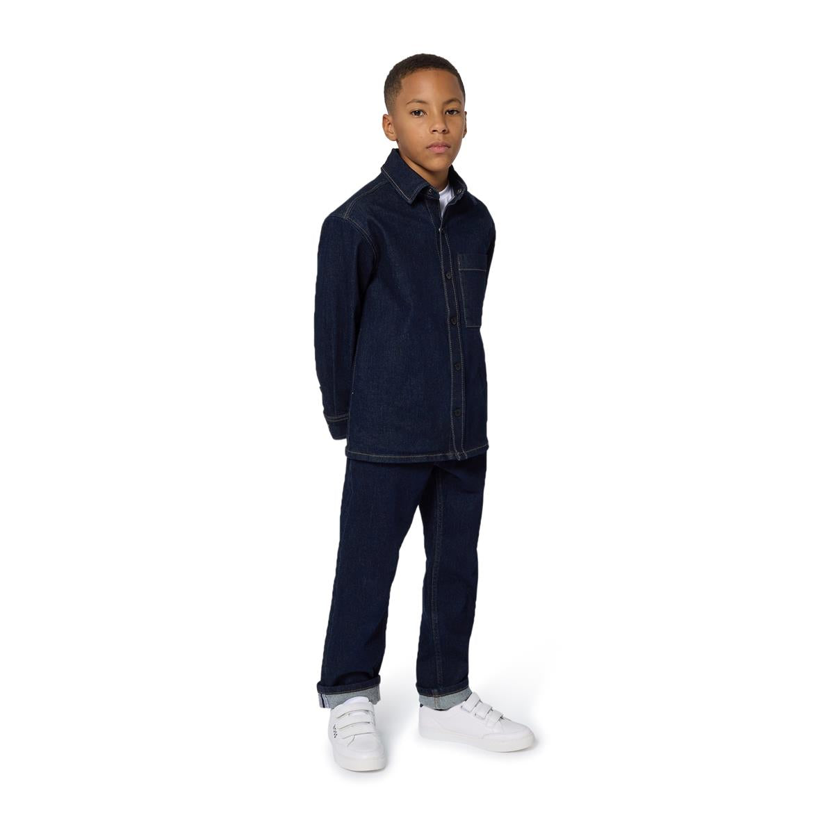CHEMISE JEANS MANCHES LONGUES