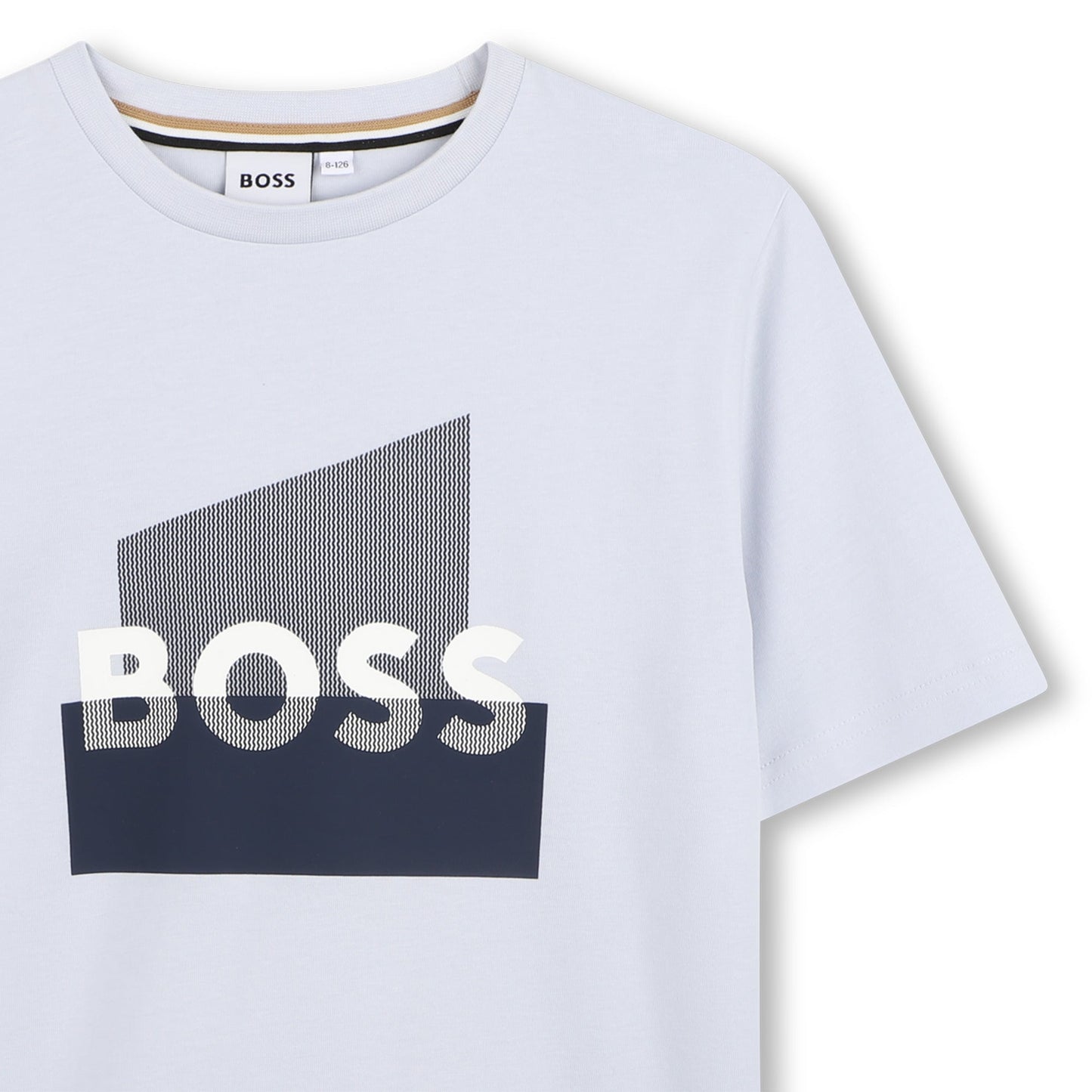 男童淡蓝色Logo棉T恤