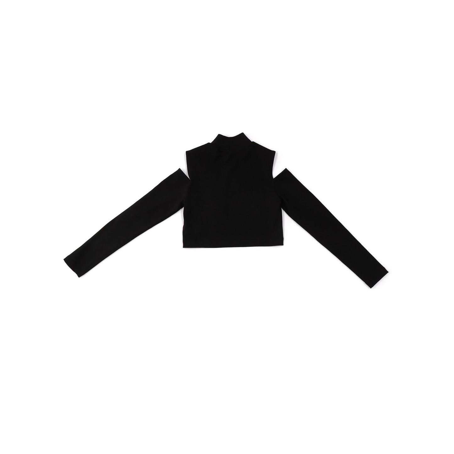 女童黑色Logo短款上衣
