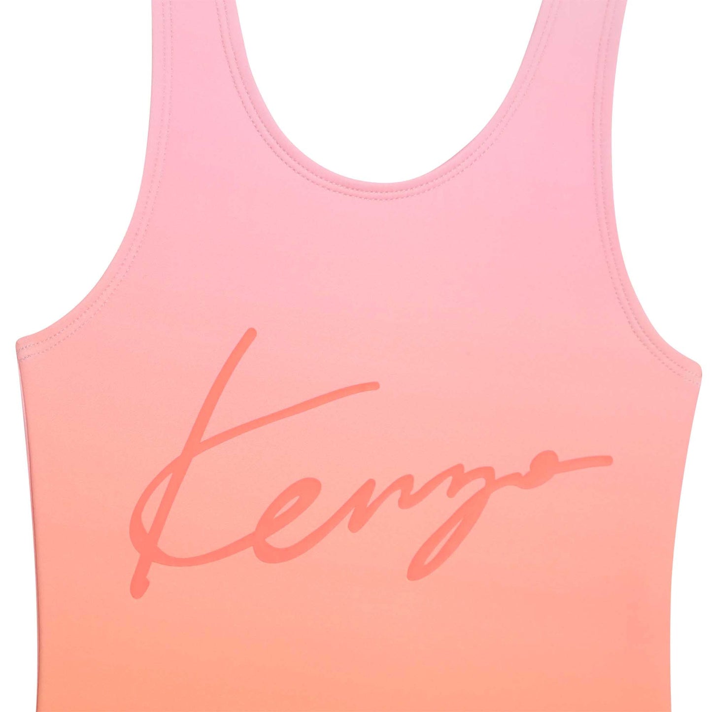 女童粉色Logo泳衣