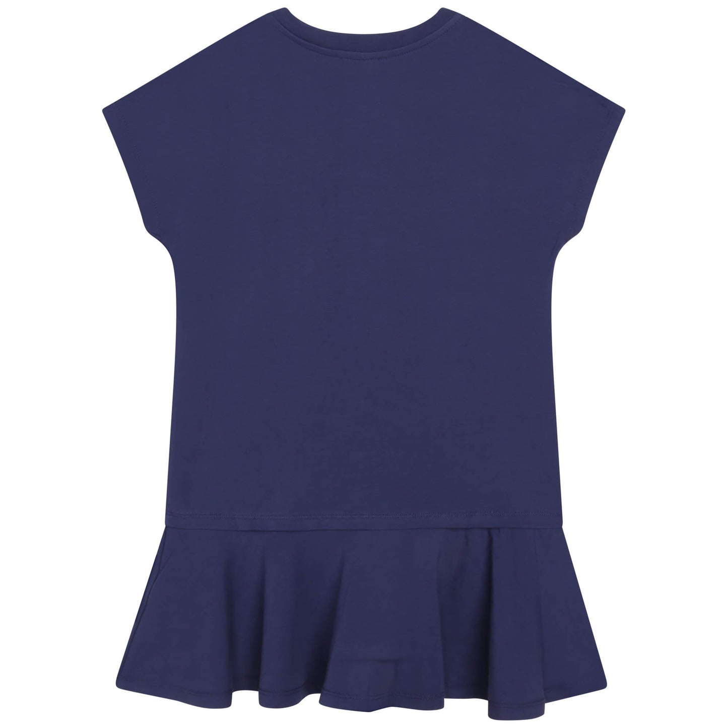 女童蓝色Logo棉连衣裙