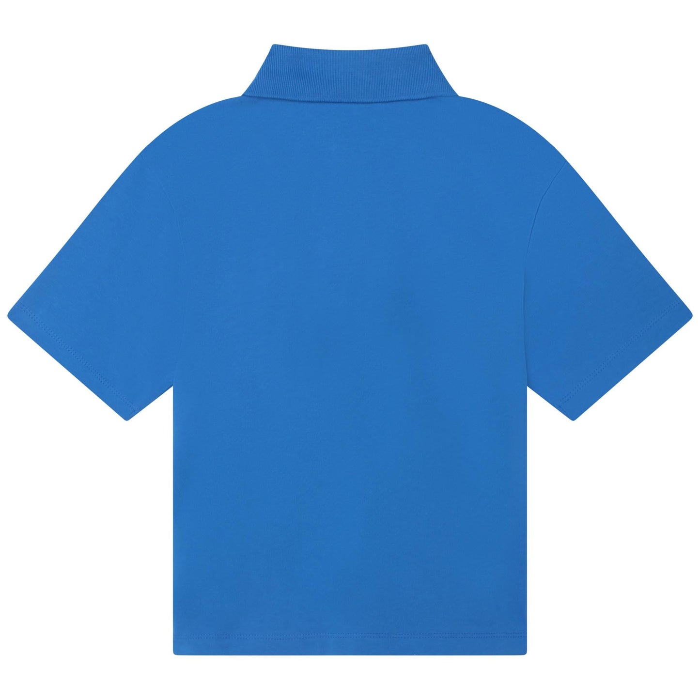 男童蓝色Logo棉Polo衫