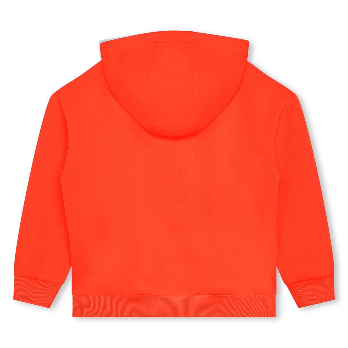 男童红色Logo连帽棉卫衣