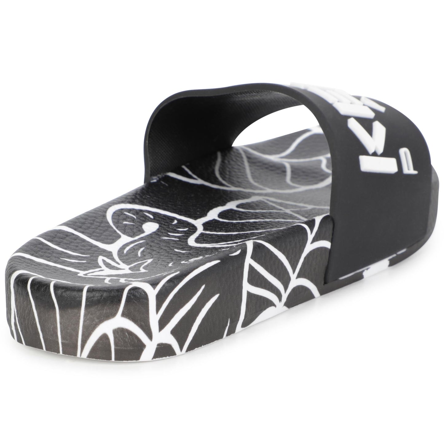 儿童黑色Logo凉鞋