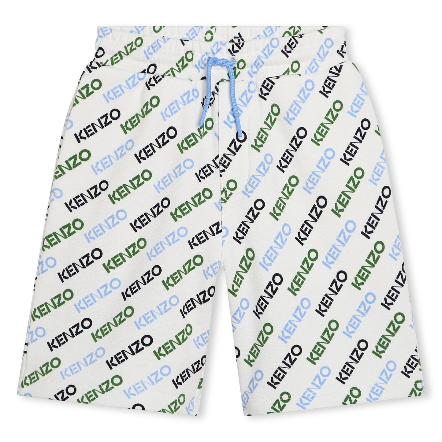 男童白色Logo棉短裤