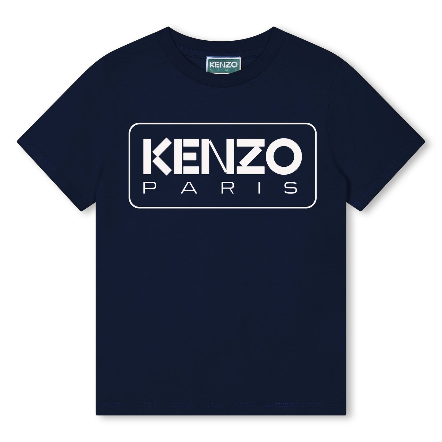 儿童藏青色Logo棉T恤