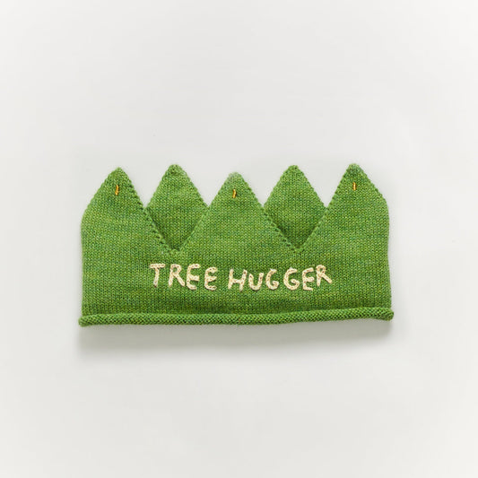 儿童绿色羊驼毛王冠