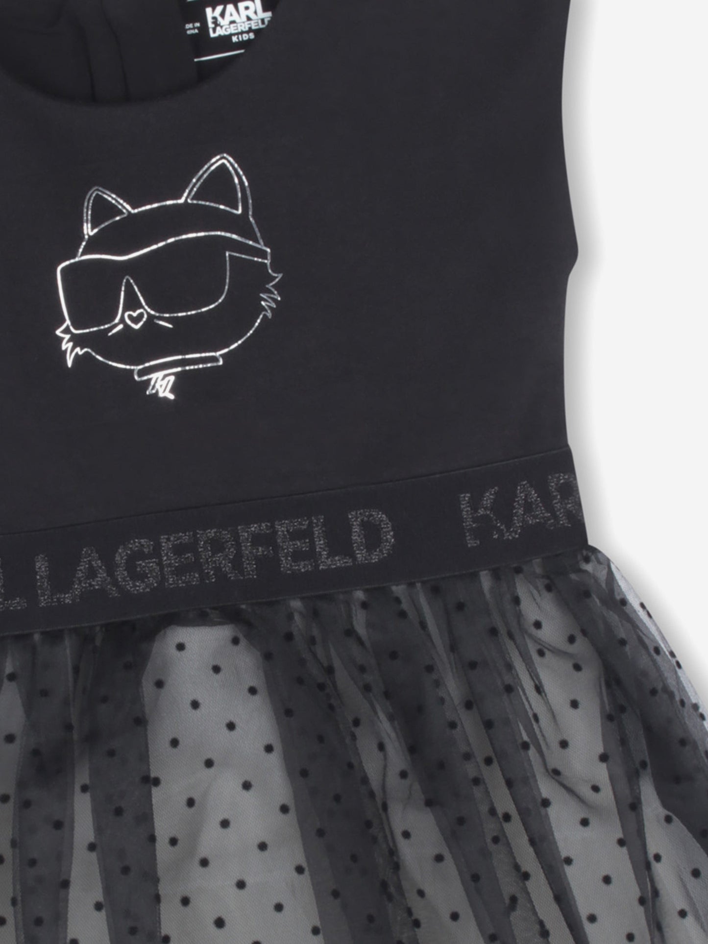 Karl Lagerfeld 女婴 Choupette 黑色礼服