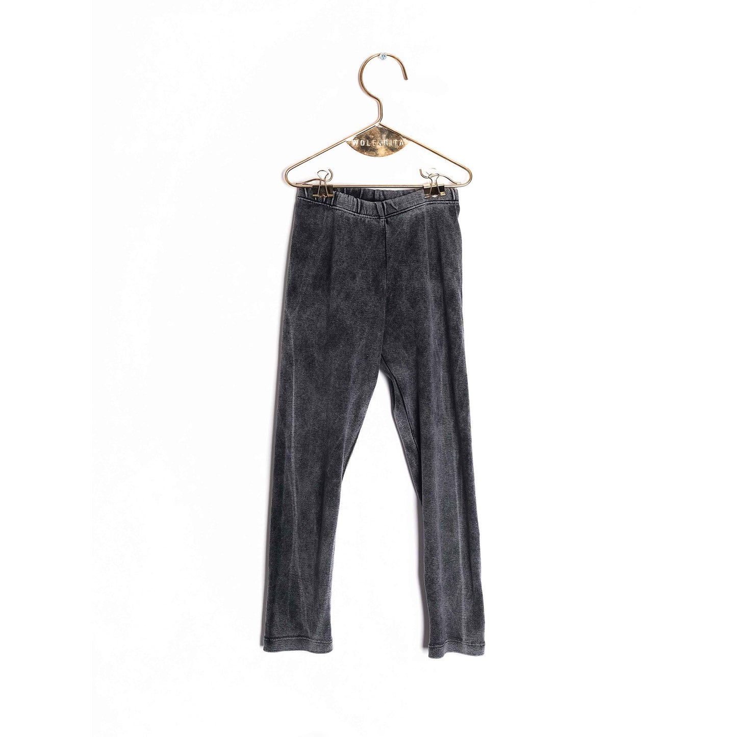 Girls Fade Out Grey Cotton Leggings