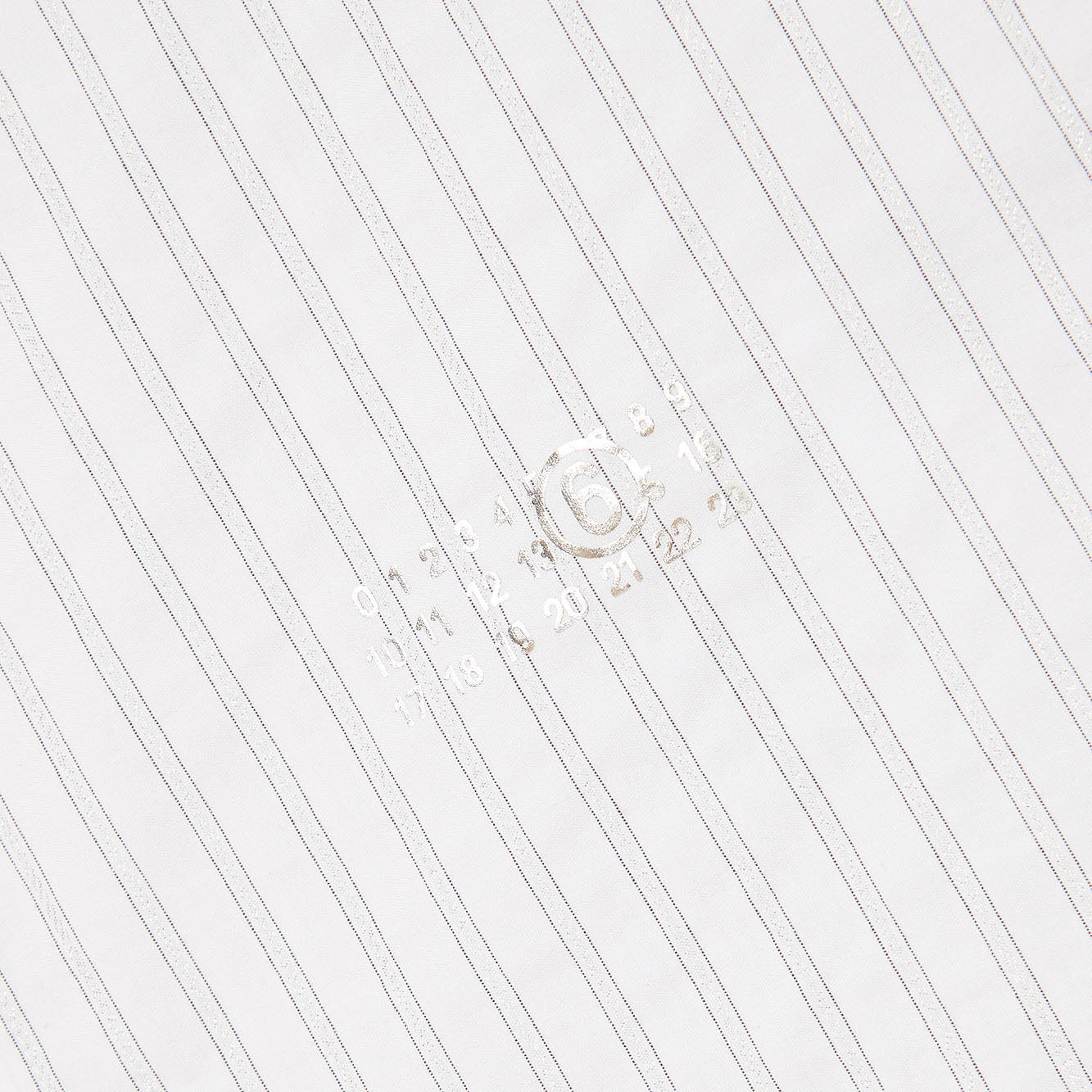 女童白色条纹棉连衣裙