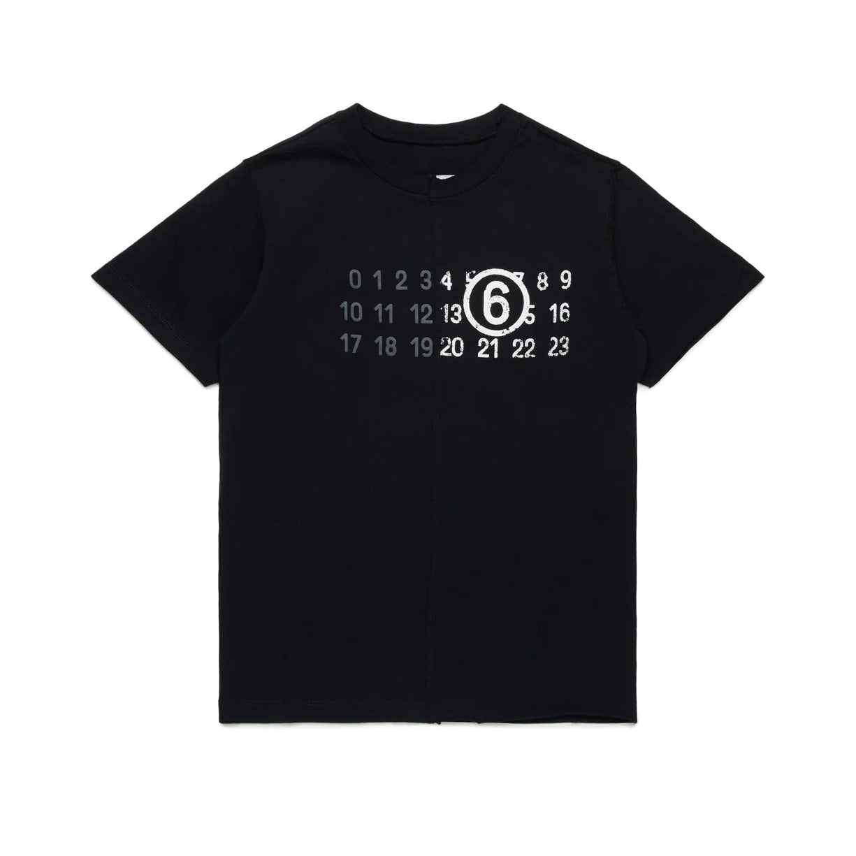 女童黑色Logo棉T恤