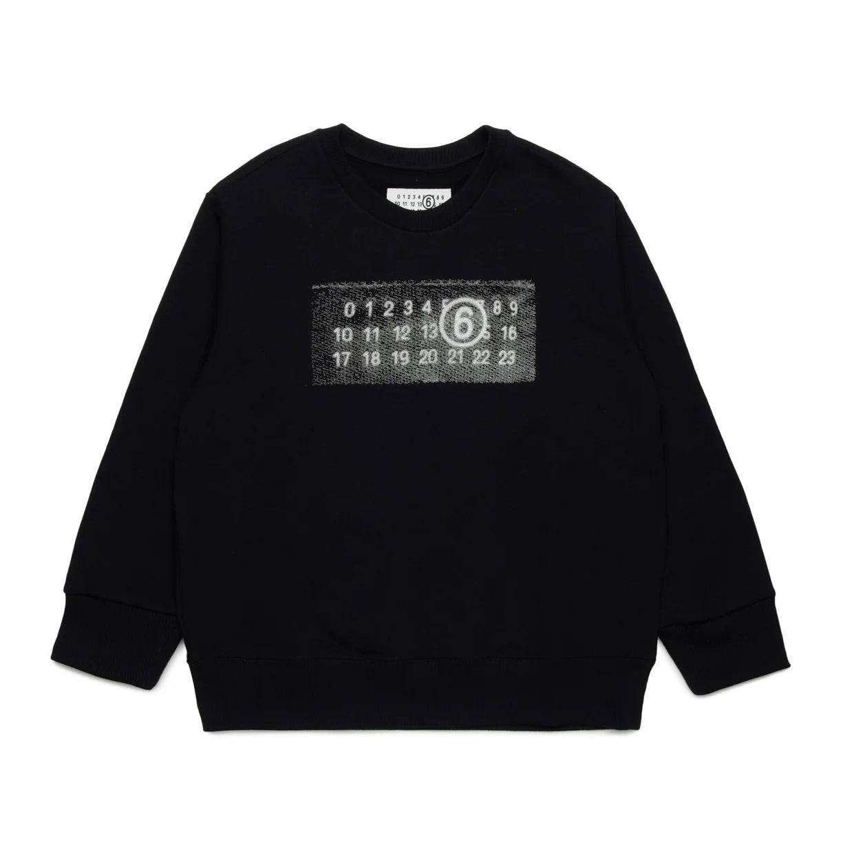 女童黑色Logo棉卫衣