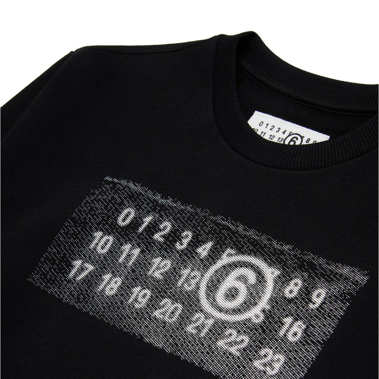 女童黑色Logo棉卫衣